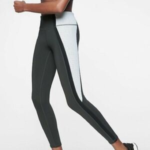 ATHLETA Colorblock Running Contender 7/8 Leggings Tights  S